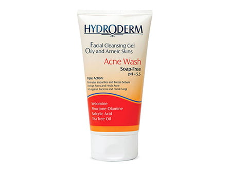 ژل شستشوی صورت هیدرودرم مناسب پوست چرب 150 گرم